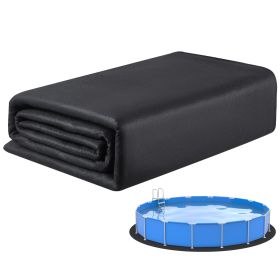 24ft Round Pool Liner Pad, Pool Liner Pad for Above Ground Swimming Pools, Extra-Thick Pool Mat, Prevents Punctures