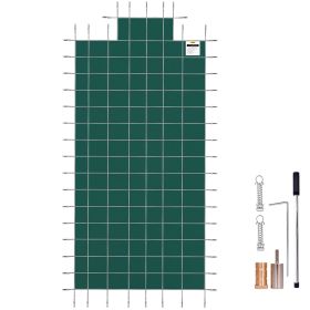 Pool Safety Cover Fits 20x40ft Rectangle Inground Pools, Safety Pool Cover with 4x10ft Center End Step